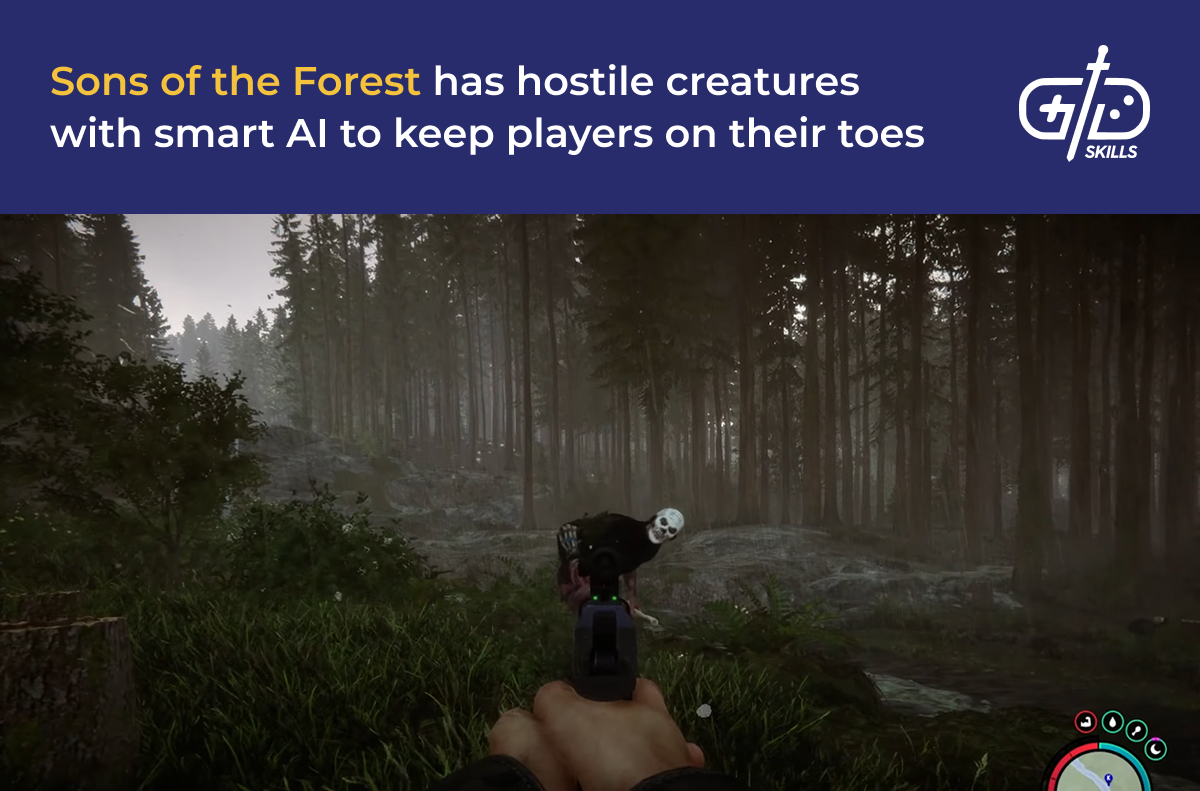 Smart enemy AI in Sons of the Forest