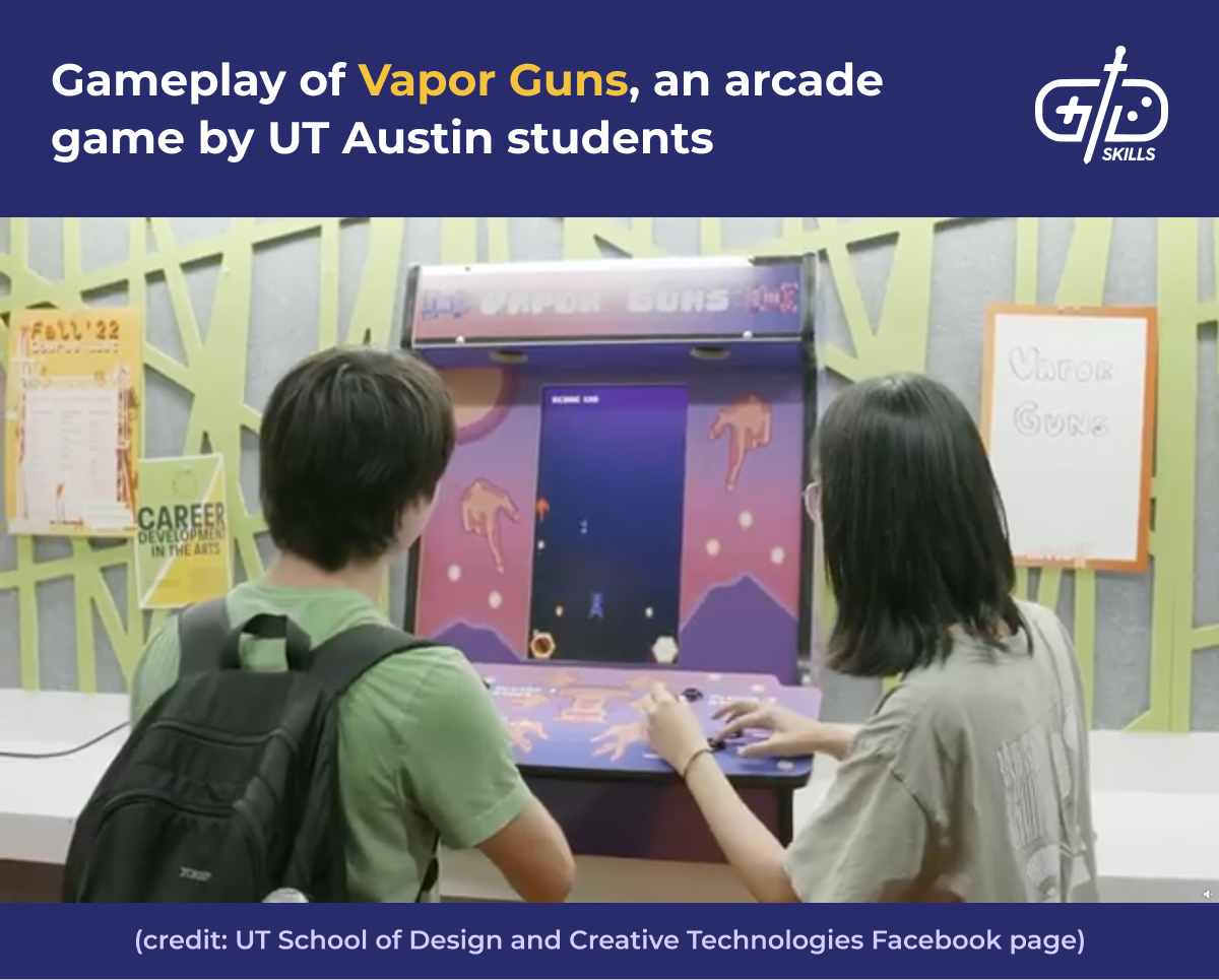 Vapor Guns, an arcade game by UT Austin students