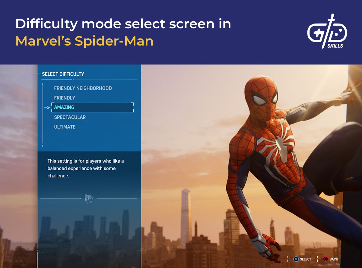 Difficulty modes in Marvel's Spider-Man