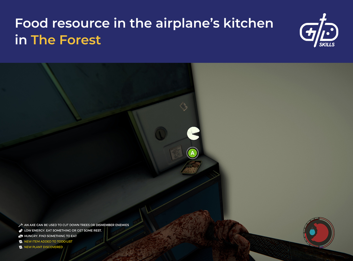 Food in a kitchen in The Forest