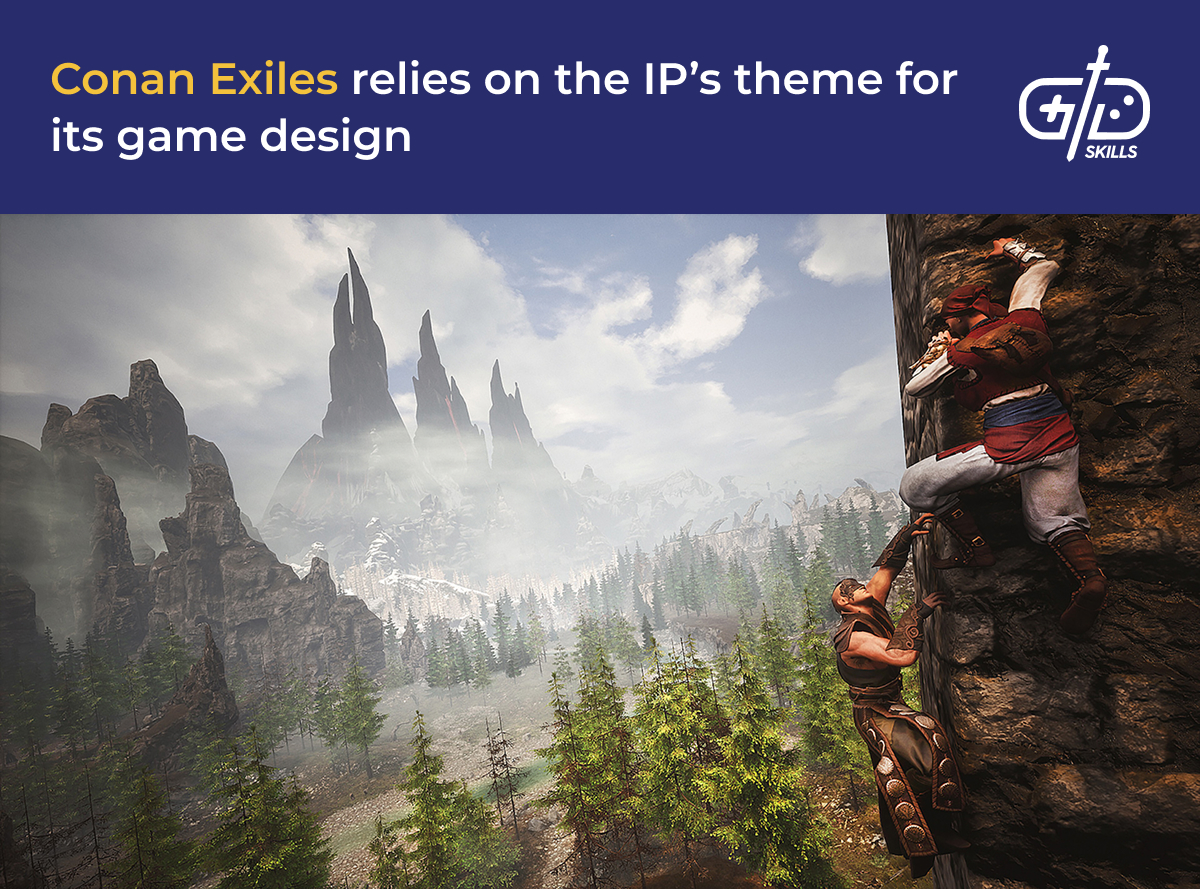 Conan Exiles relies on the IP's theme