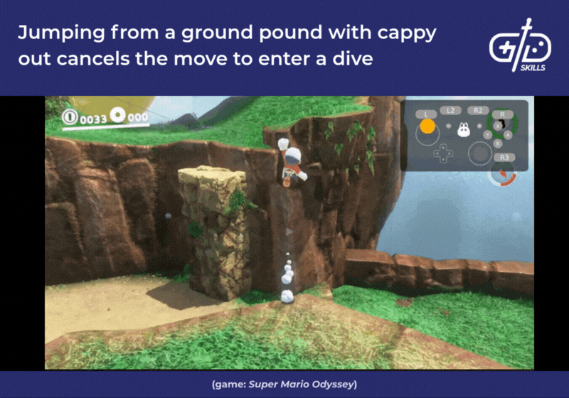 Chaining movement options together in Super Mario Odyssey