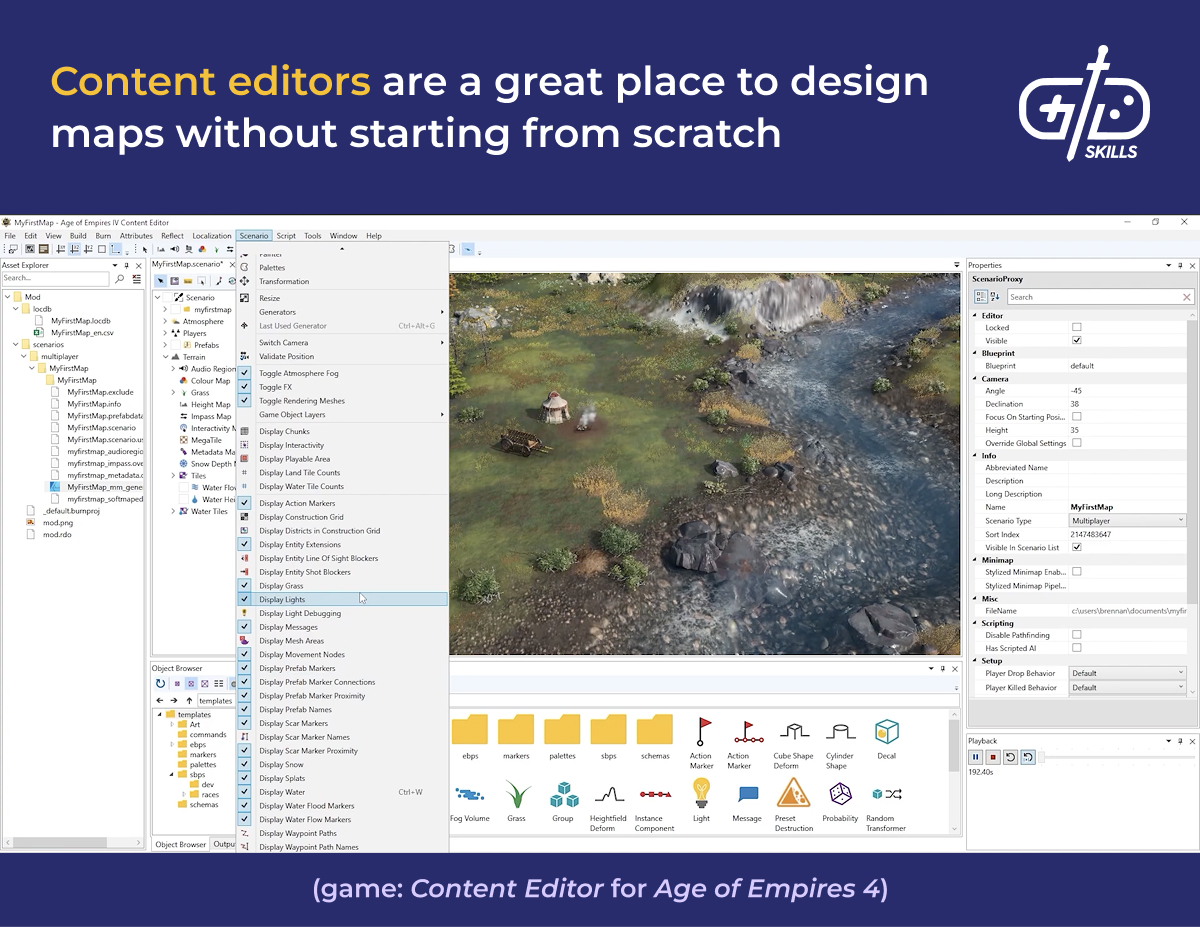 Content editors let you design maps without having to start from scratch