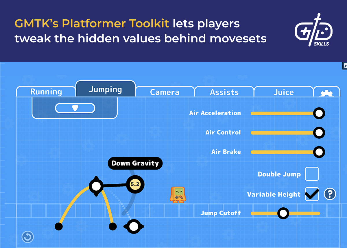 GMTK's Platformer Toolkit lets players tweak moves' hidden values
