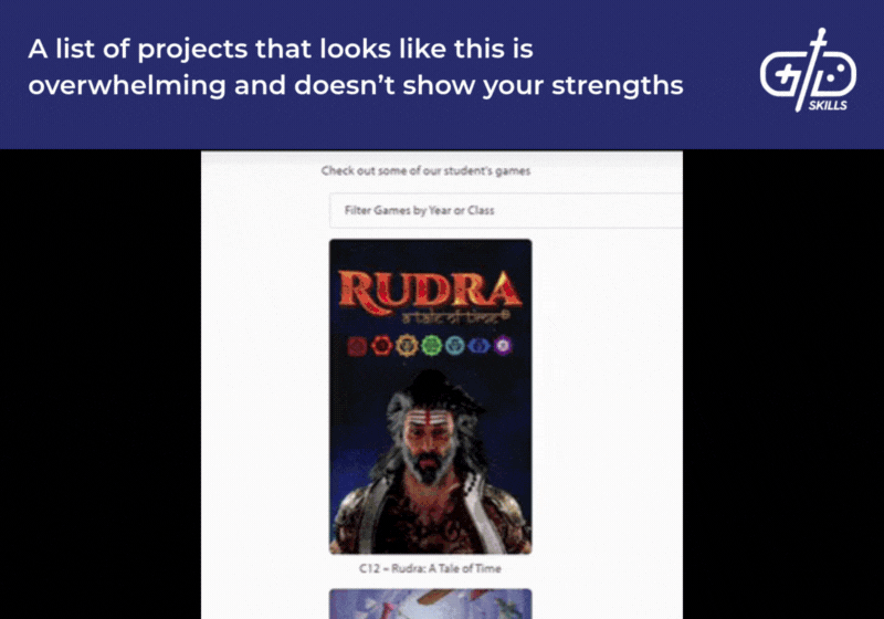 Including this many projects makes it hard to highlight your strengths