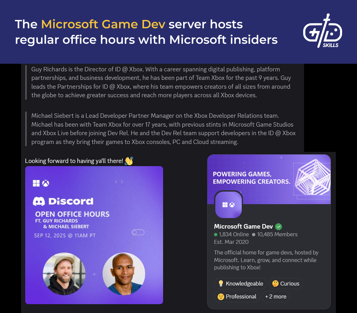Microsoft Game Dev Discord server