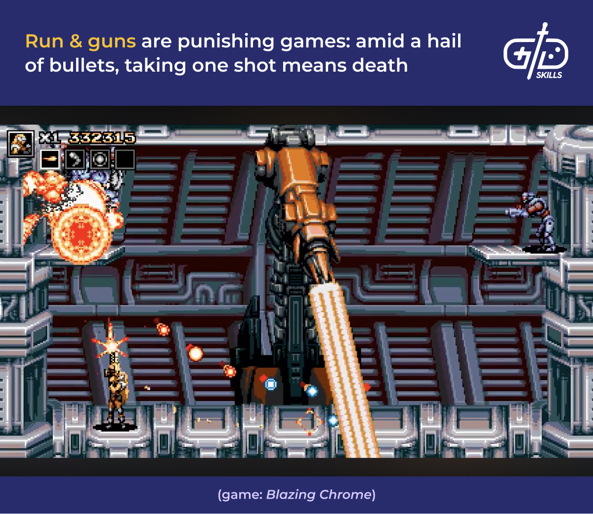 Run & gun games are extremely punishing