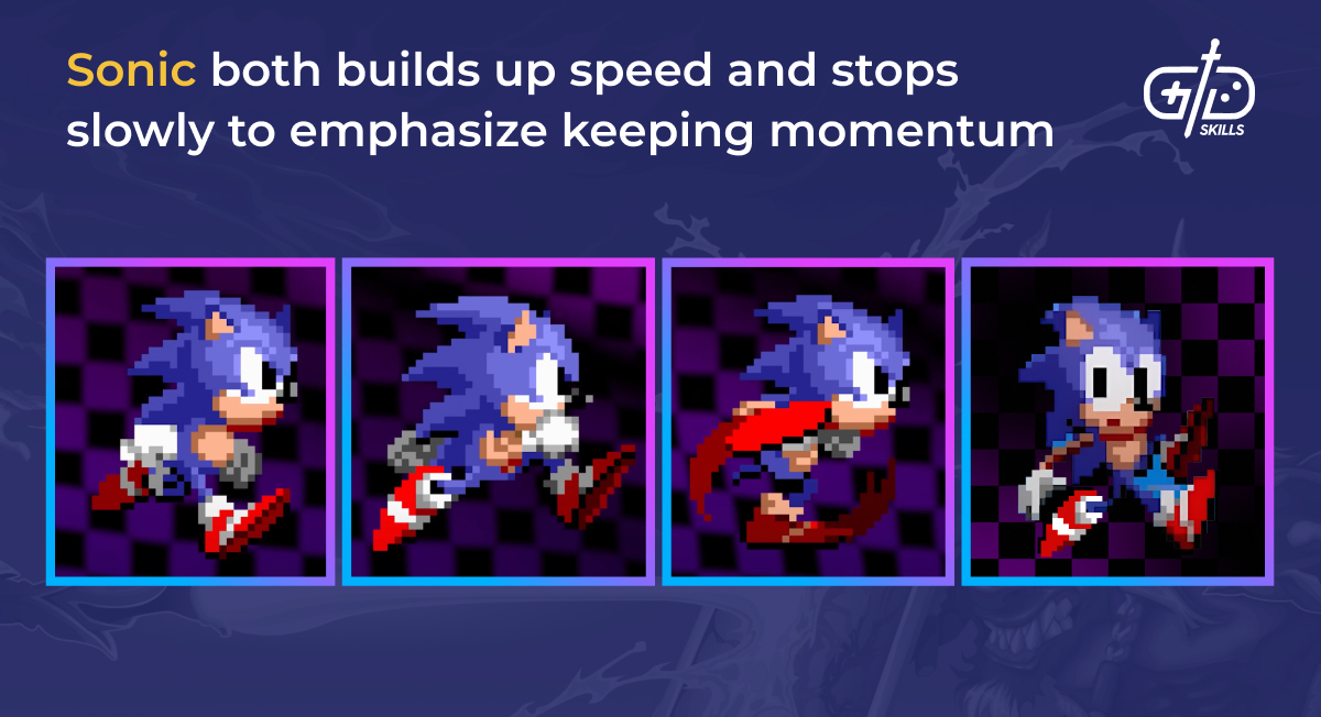 Sonic is the fastest thing alive (so it takes him a second to stop).