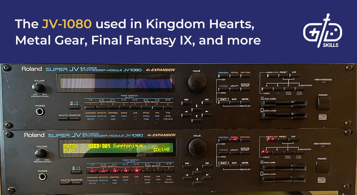 The JV-1080 used in Kingdom Hearts, Metal Gear, and Final Fantasy IX