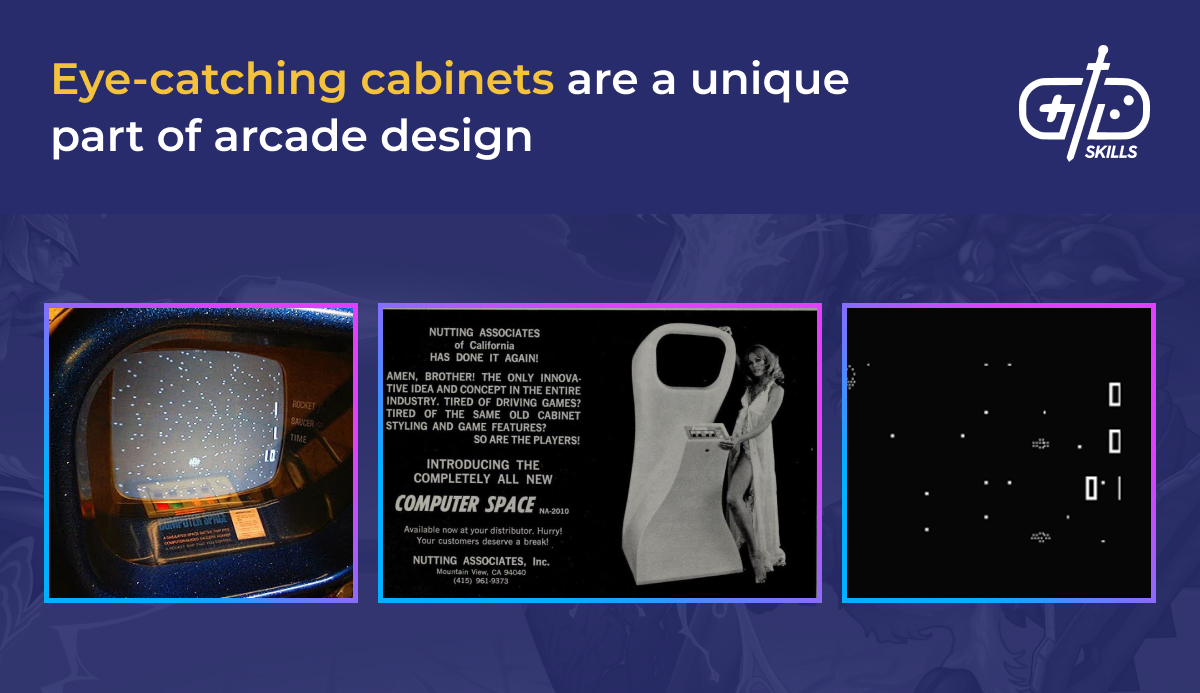 Eye-catching arcade game cabinets