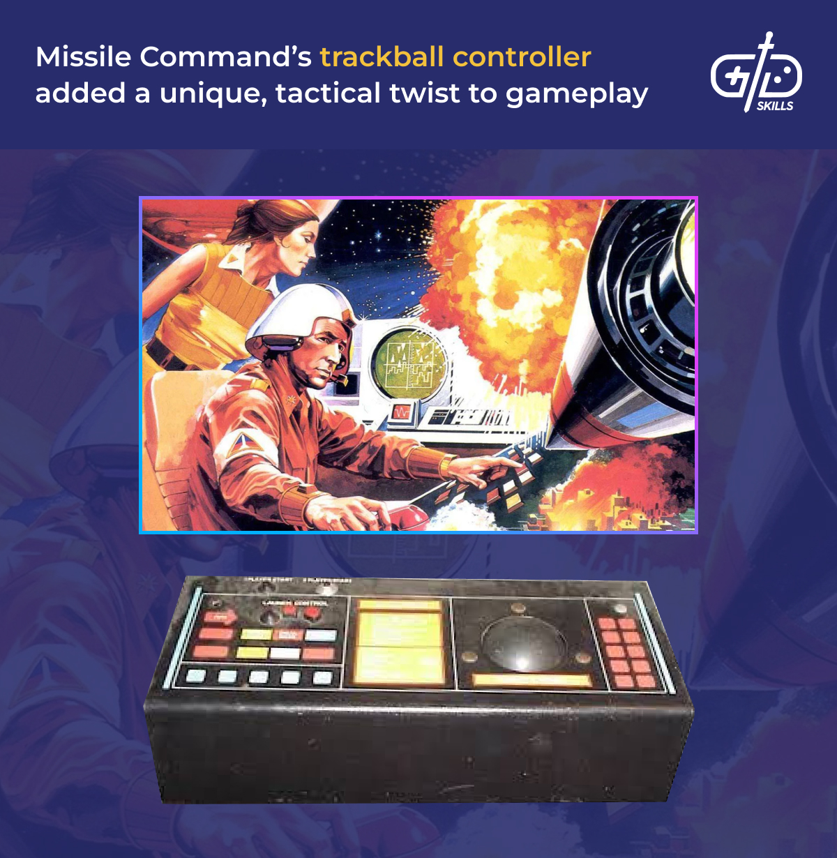 Trackball controller for Missile Command