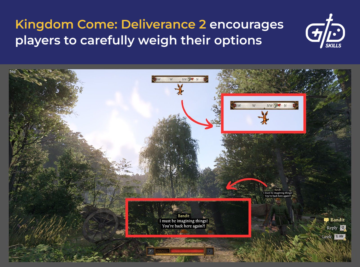 Kingdom Come: Deliverance 2 encourages players to carefully weigh their options