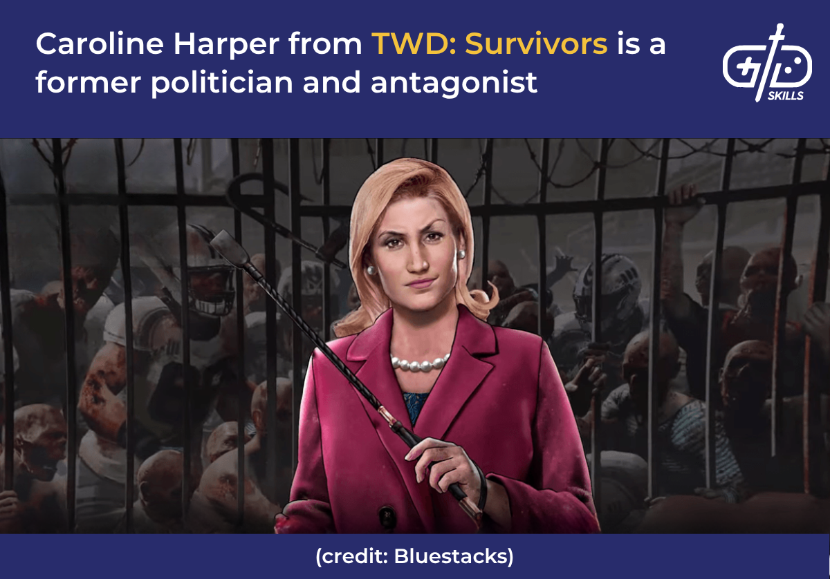 Caroline Harper from The Walking Dead: Survivors is a former politician and antagonist