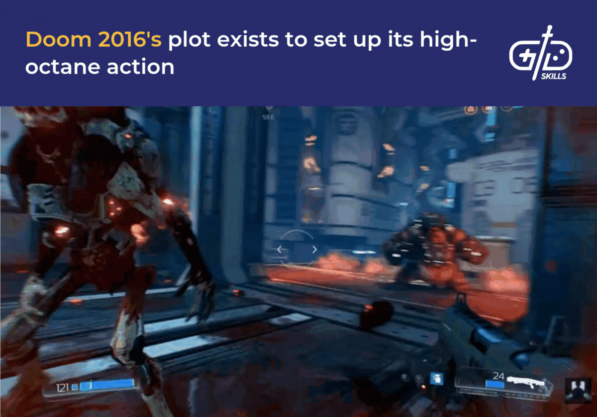 Doom 2016's plot exists to set up its high-octane action
