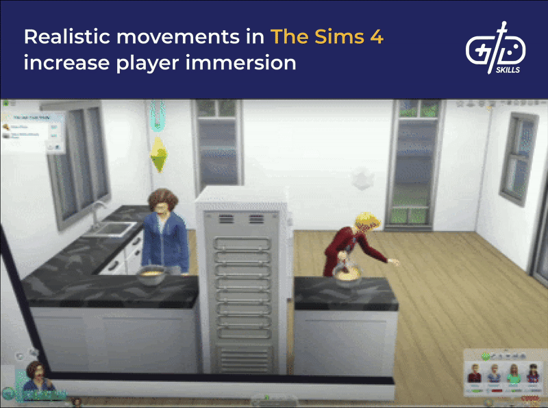 Realistic movements in The Sims 4 increase player immersion