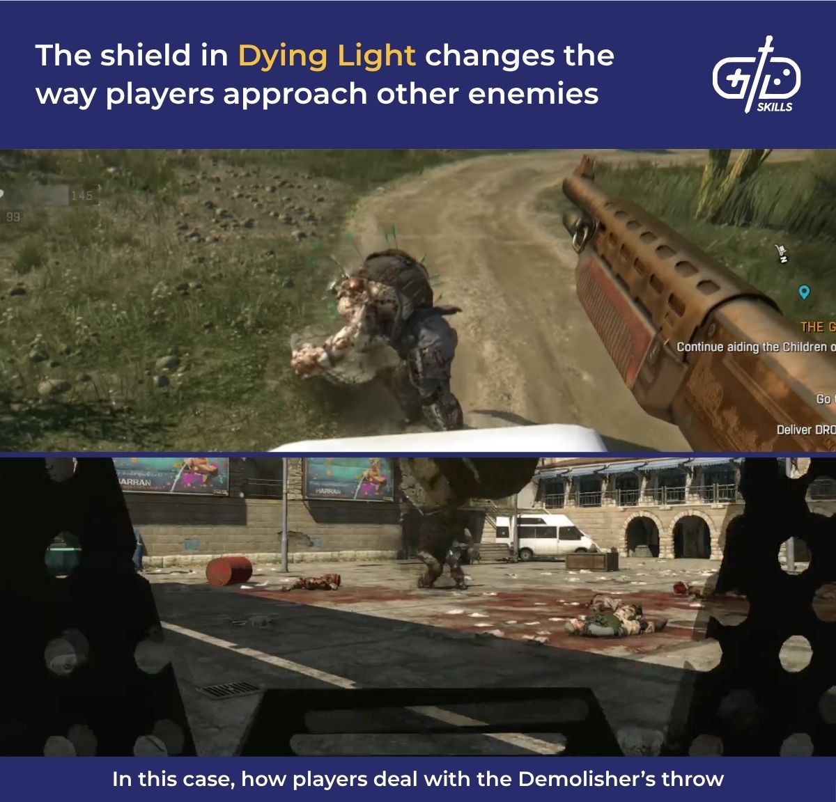 The shield in Dying Light changes the way players approach enemies