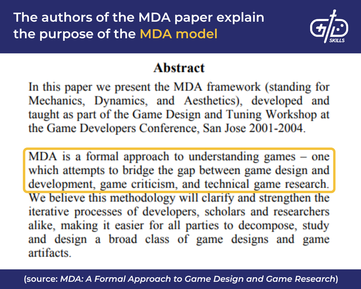 MDA paper authors explain the MDA model's purpose
