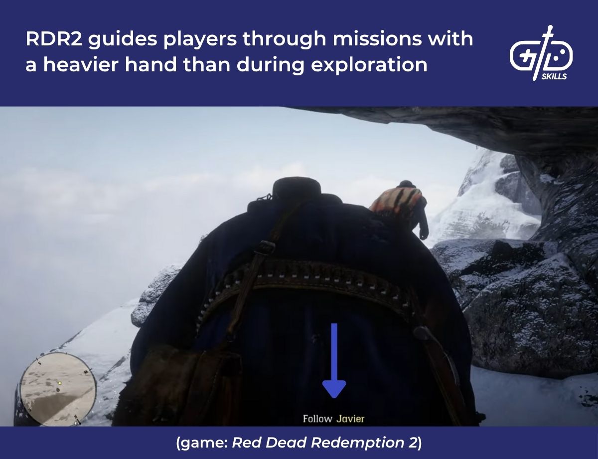 RDR2 guides players through missions with a heavier hand than during exploration