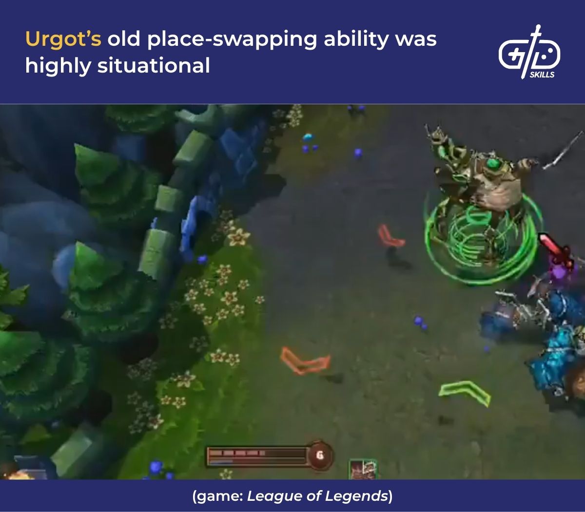 Urgot's old place-swapping ability was highly situational