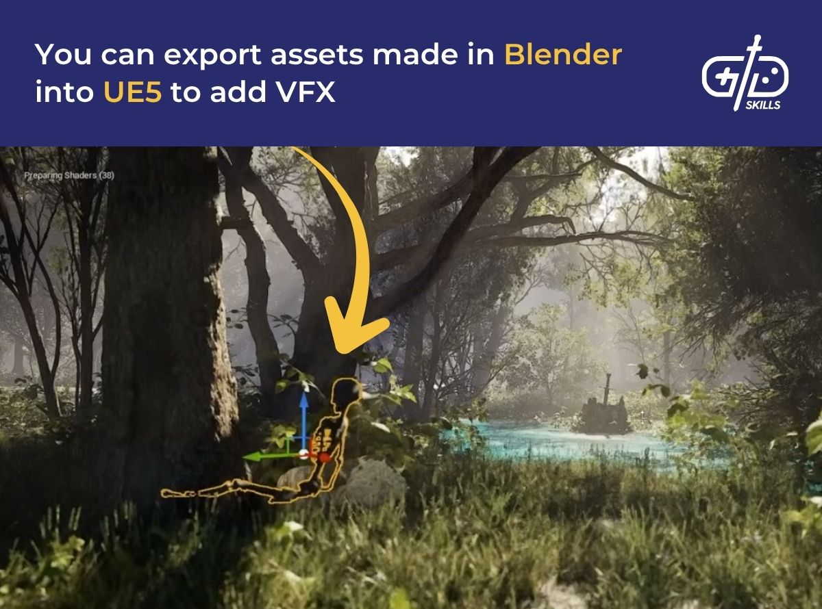 Asset exported from Blender to UE5
