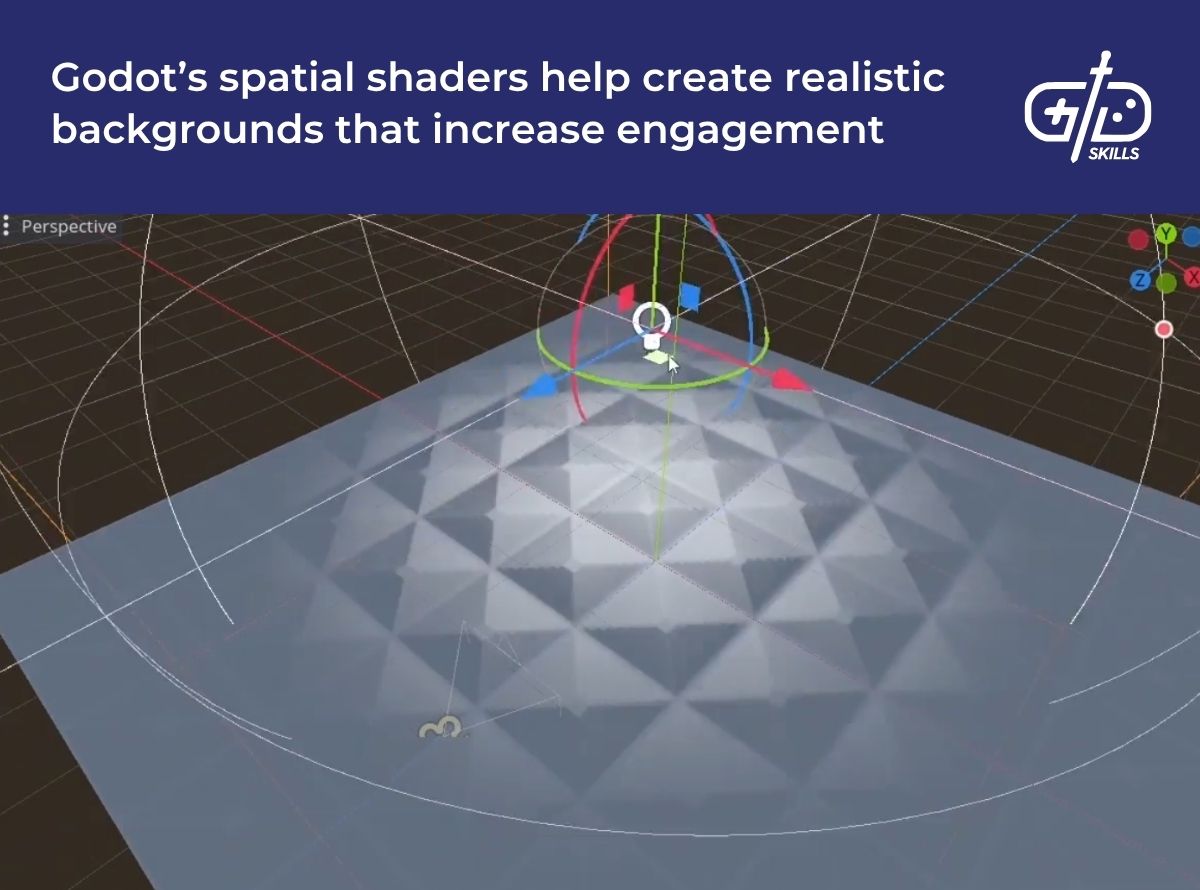 Godot's spatial shaders help create realistic backgrounds