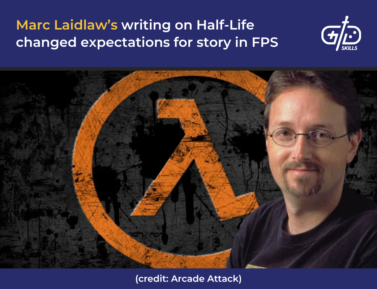 Marc Laidlaw's writing on Half-Life changed expectations for story in FPS