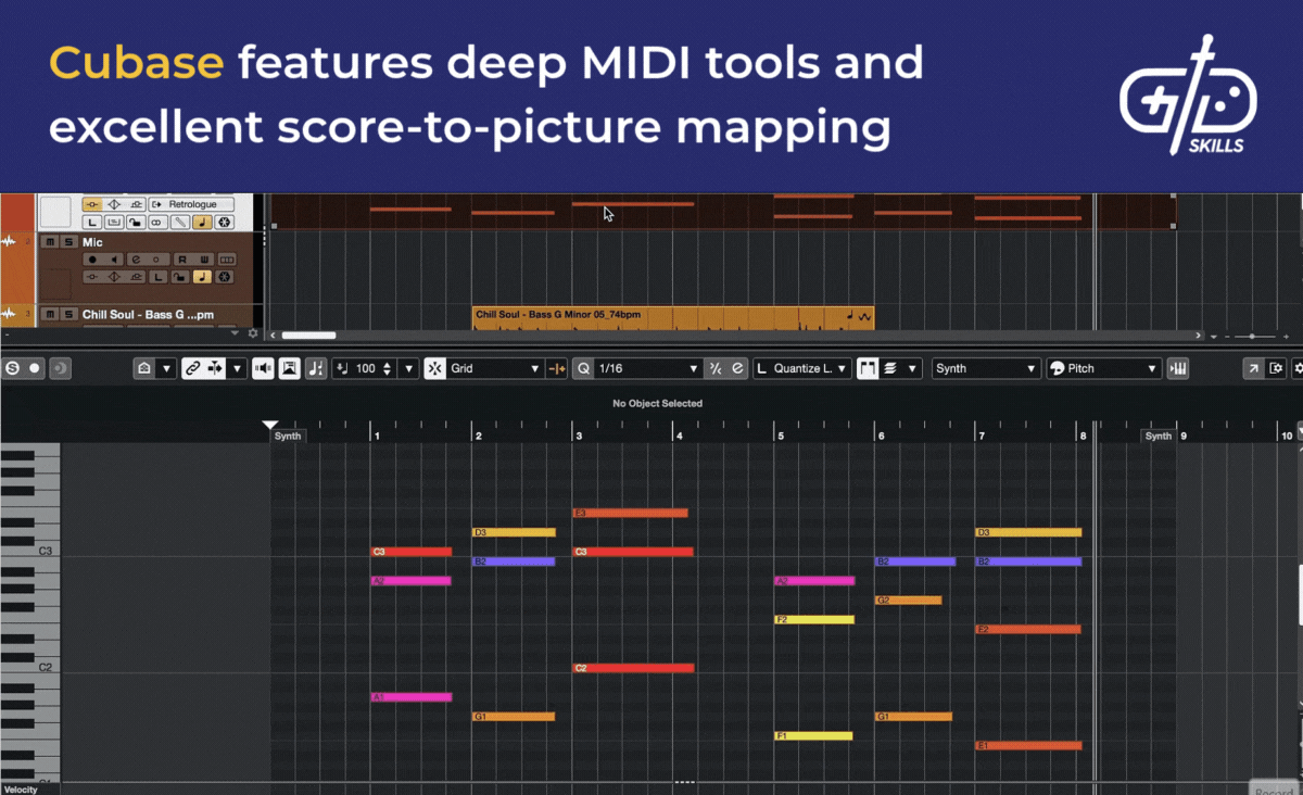 Cubase features deep MIDI tools and excellent score-to-picture mapping