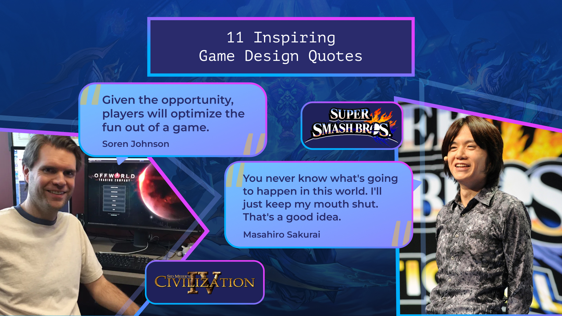 11 Inspiring Game Design Quotes