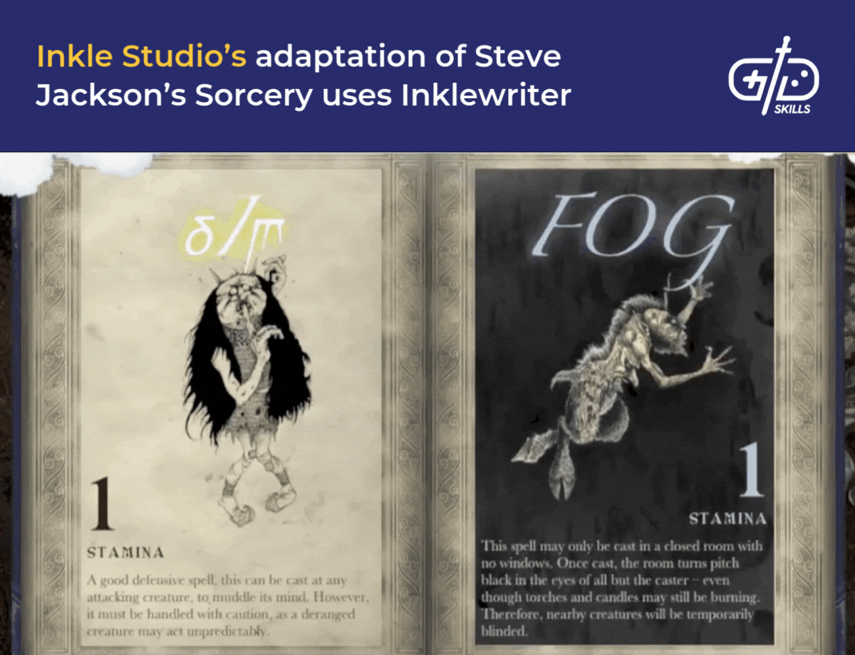 Inkle Studio's adaptation of Steve Jackson's Sorcery uses Inklewriter