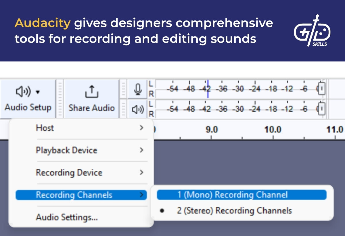 Audacity gives designers comprehensive tools for recording and editing sounds