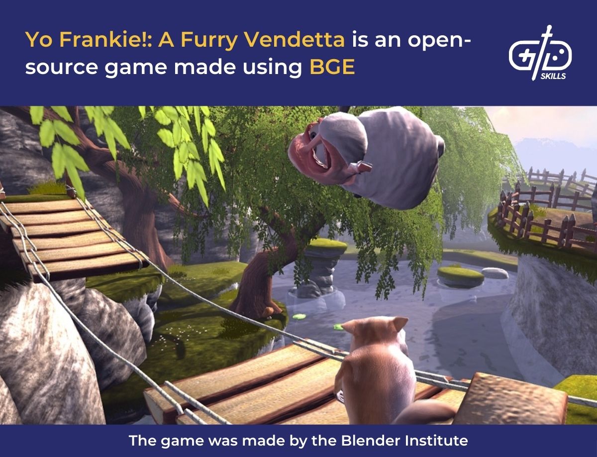 Yo Frankie!: A Furry Vendetta is an open-source game made using BGE