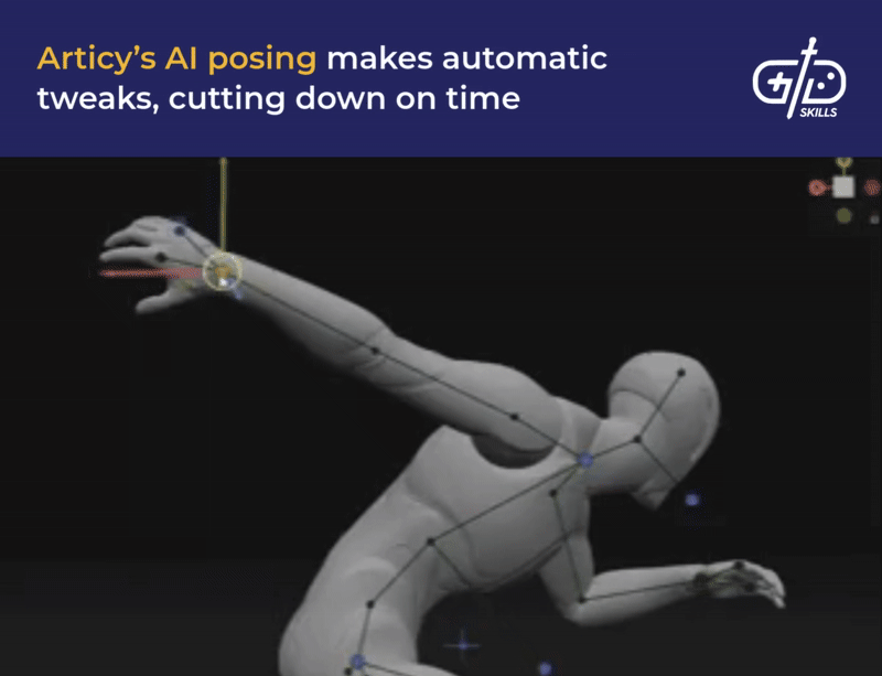 Articy's AI posing makes automatic tweaks, cutting down on time