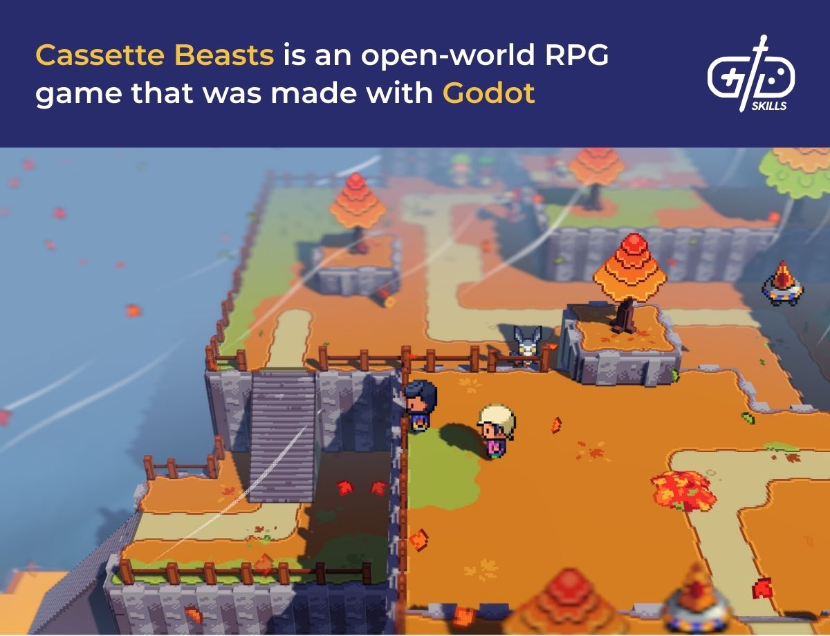 Cassette Beasts is an open-world RPG made in Godot