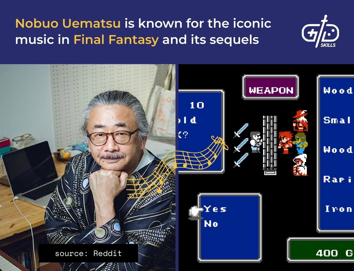 Nobuo Uematsu created most of Final Fantasy's iconic music