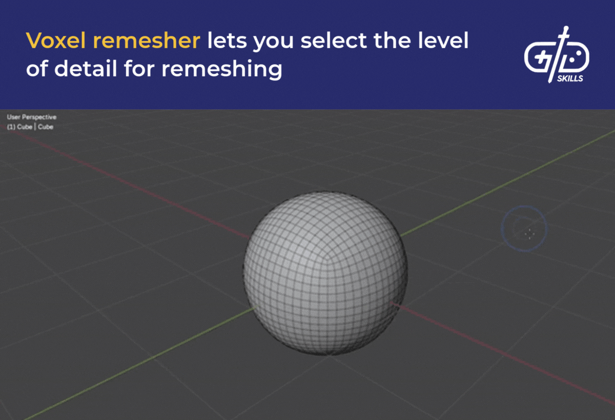 Voxel remesher lets you select the level of detail for remeshing