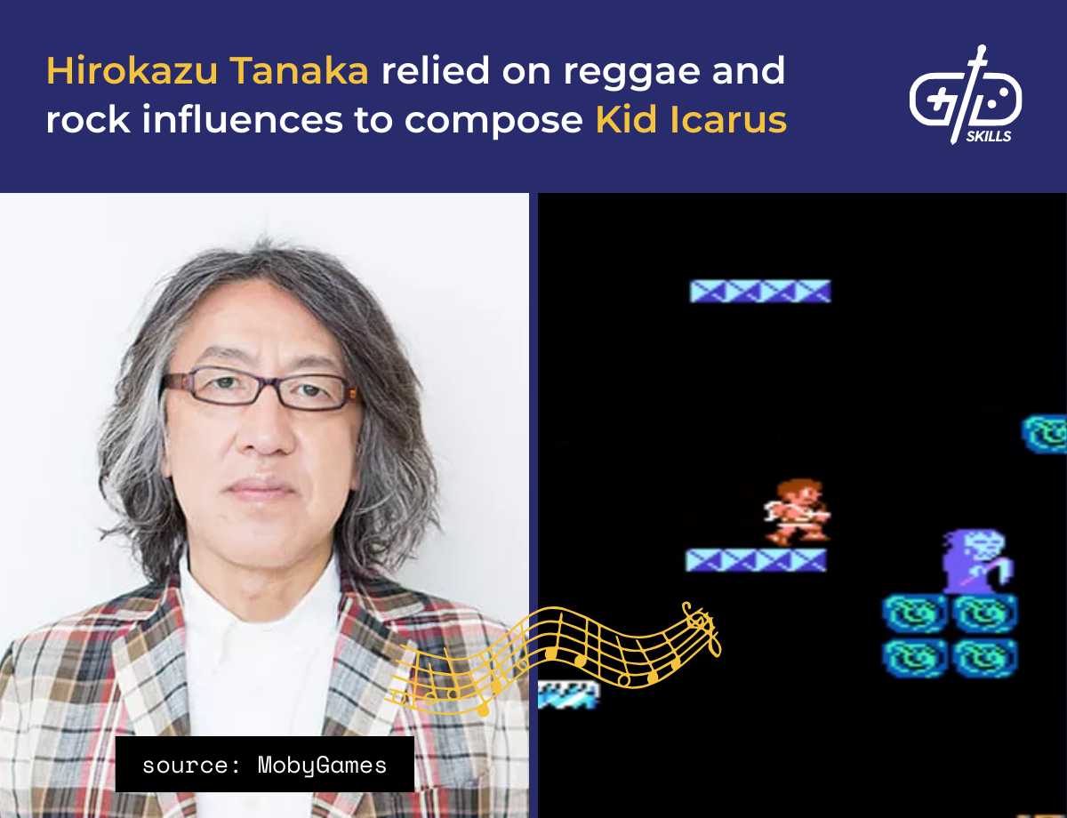 Hirokazu Tanaka relied on reggae and rock influences to compose Kid Icarus 
