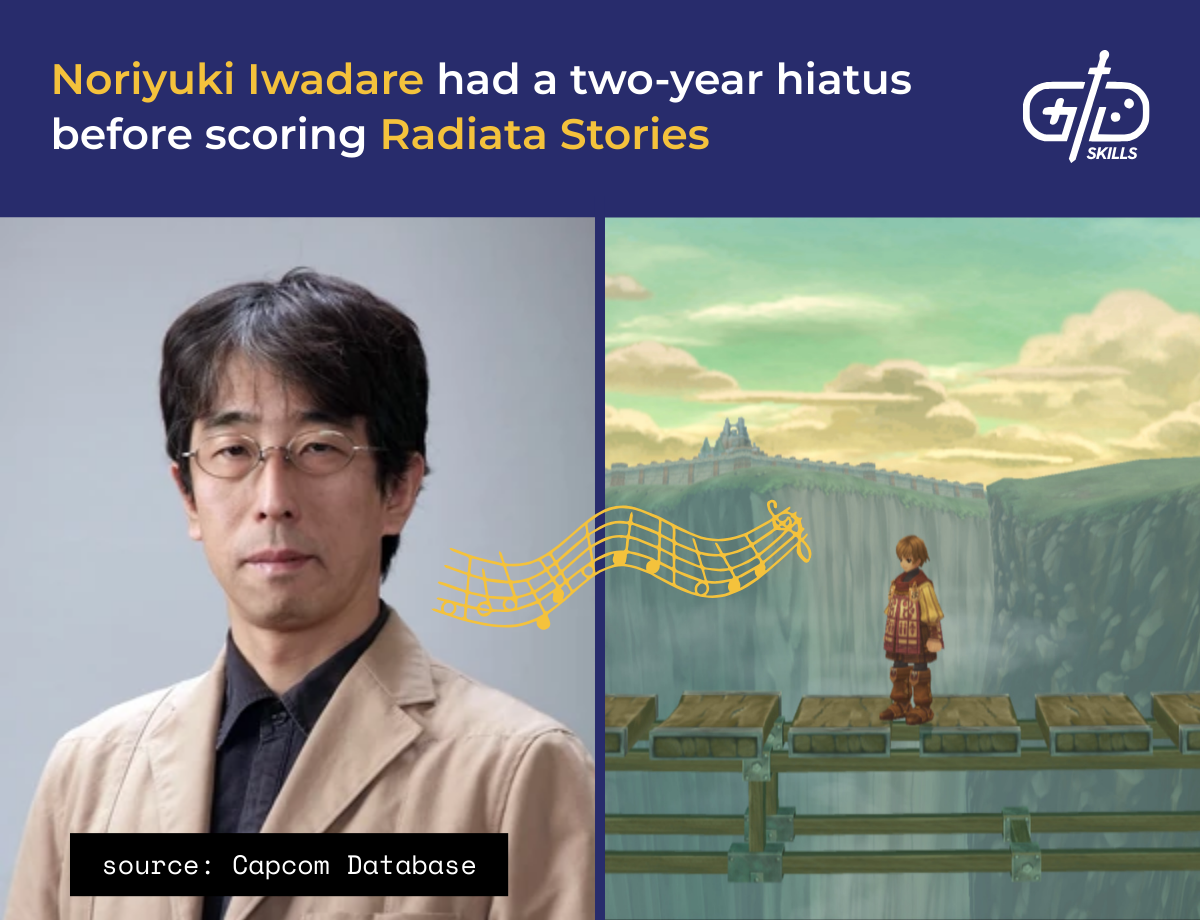 Noriyuki Iwadare had a two-year hiatus before scoring Radiata Stories