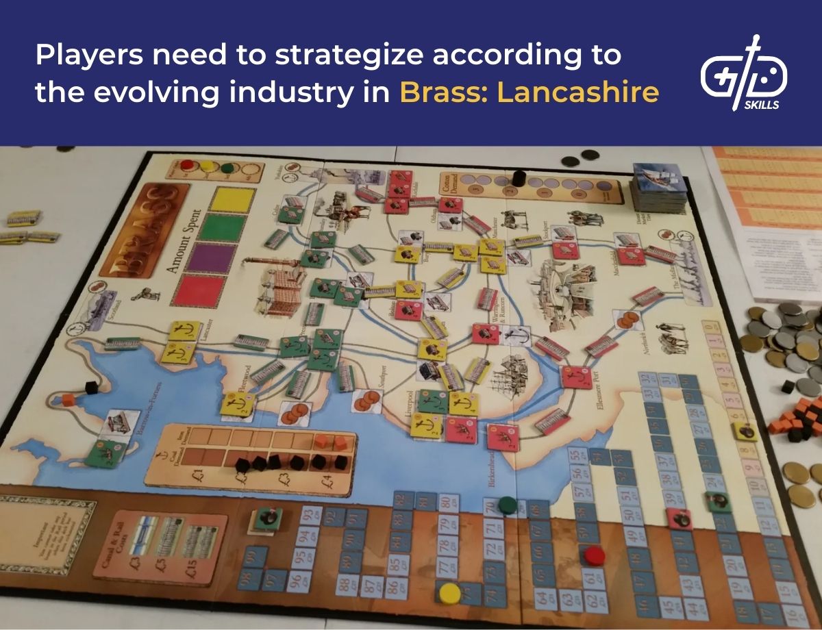 Players need to strategize according to the evolving industry in Brass: Lancashire