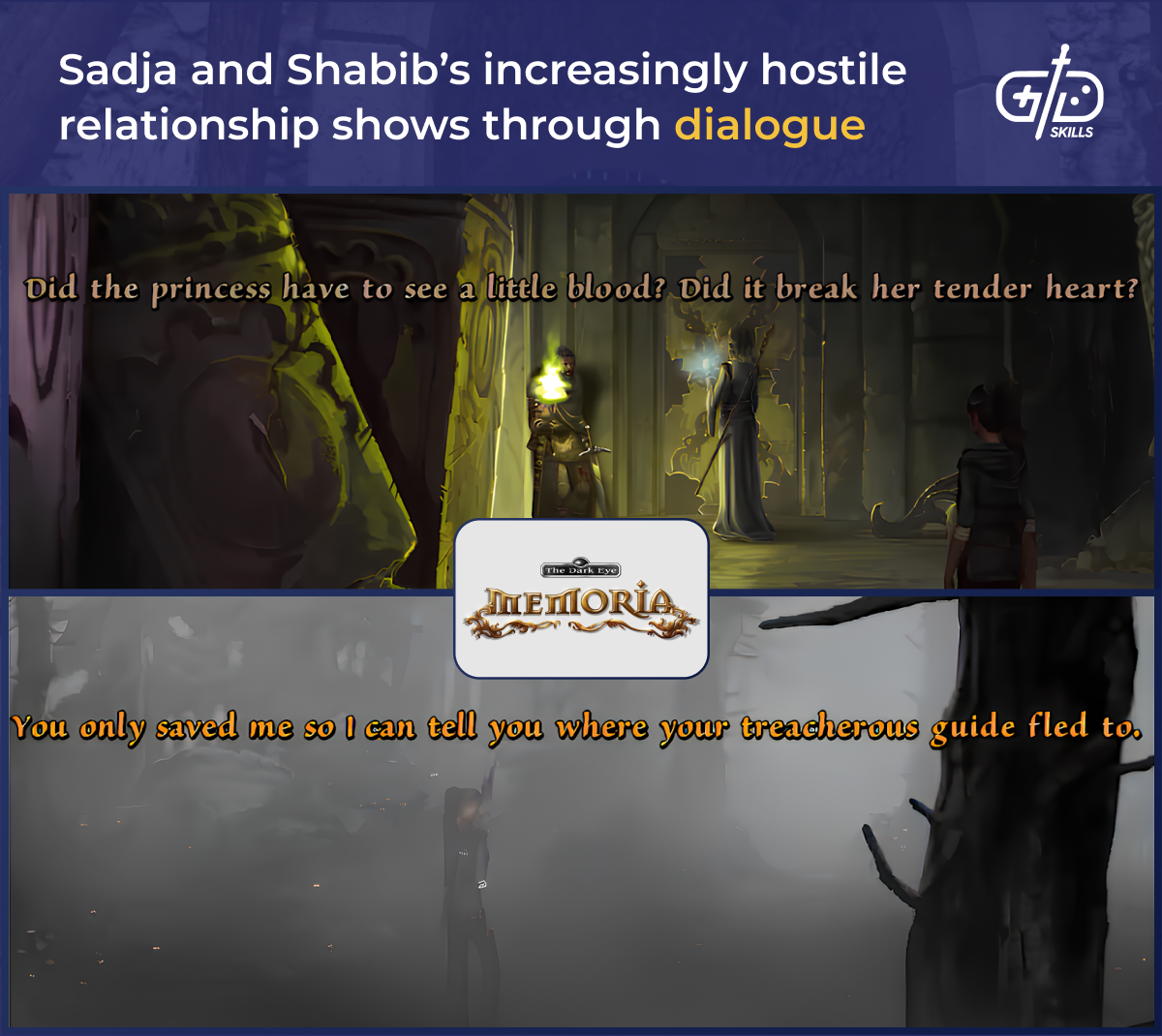 Sadja and Shabib's increasingly hostile relationship shows through dialogue