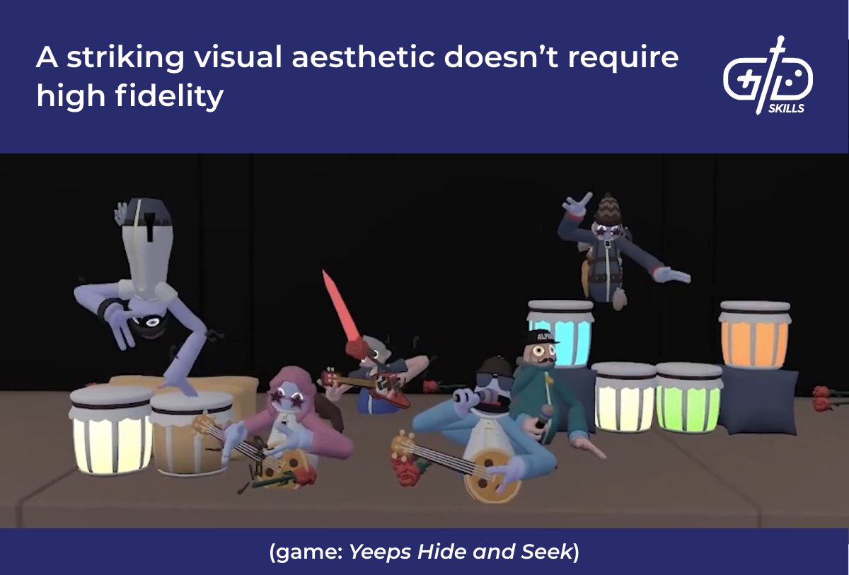 A striking visual aesthetic doesn't require high fidelity