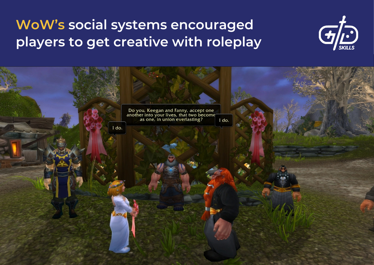 WoW's social systems encouraged players to get creative with roleplay