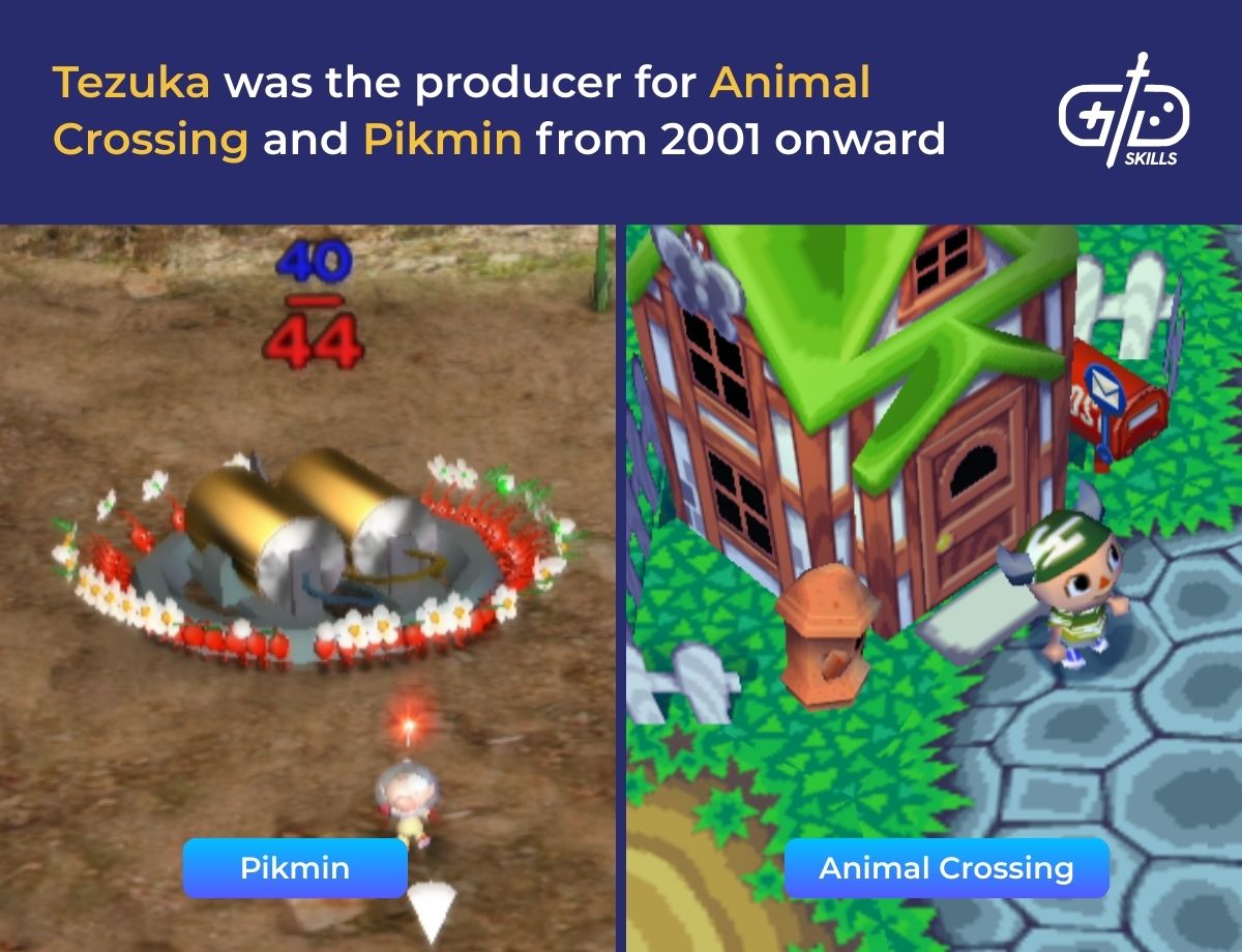 Tezuka was the producer on Animal Crossing and Pikmin from 2001 onward