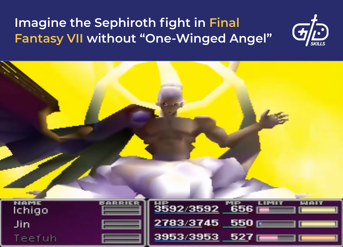 Imagine the FF7 Sephiroth final battle without One-Winged Angel