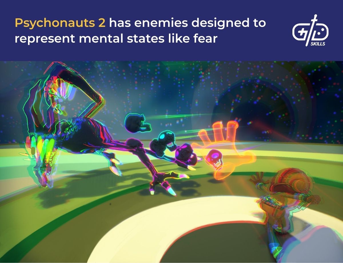 Psychonauts 2 has enemies designed to represent mental states like fear