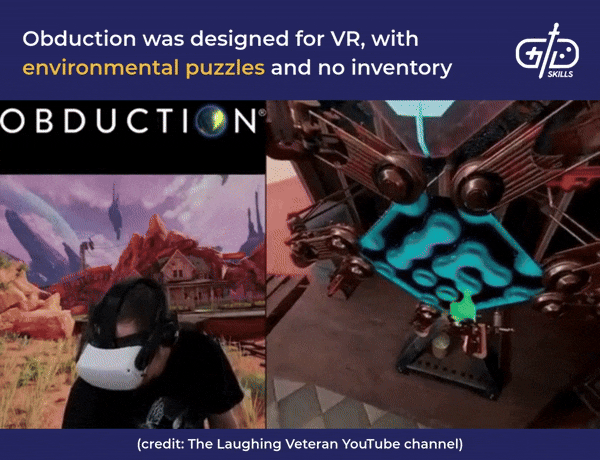 Obduction was designed for VR, with environmental puzzles and no inventory