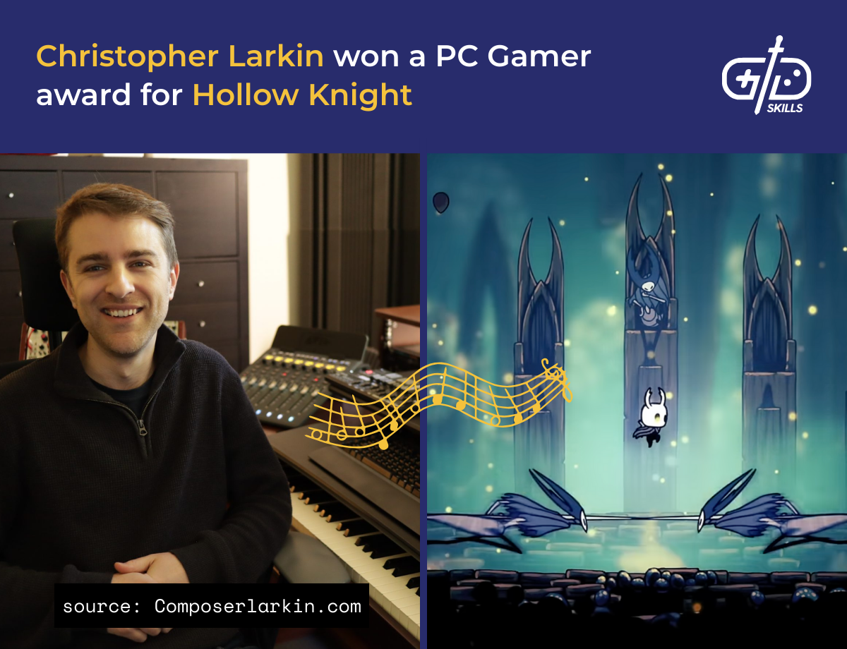 Christopher Larkin won a PC Gamer award for Hollow Knight