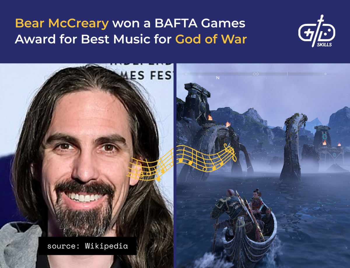 Bear McCreary won a BAFTA Games Award for Best Music for God of War