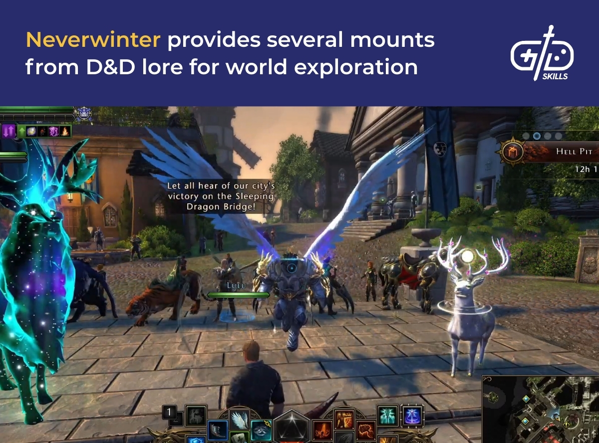 Neverwinter provides several mounts from D&D lore for world exploration
