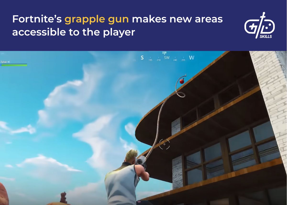 Fortnite’s grapple gun makes new areas accessible to the player
