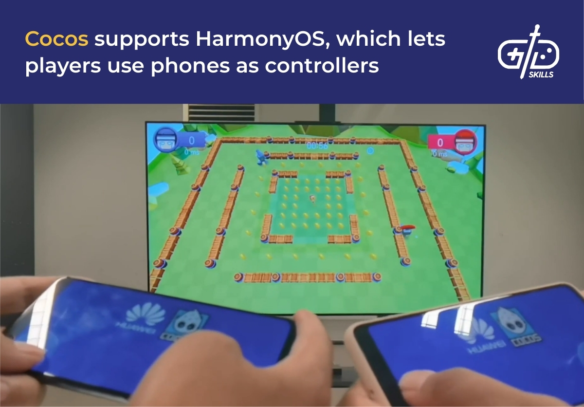 Cocos supports HarmonyOS, which lets players use phones as controllers